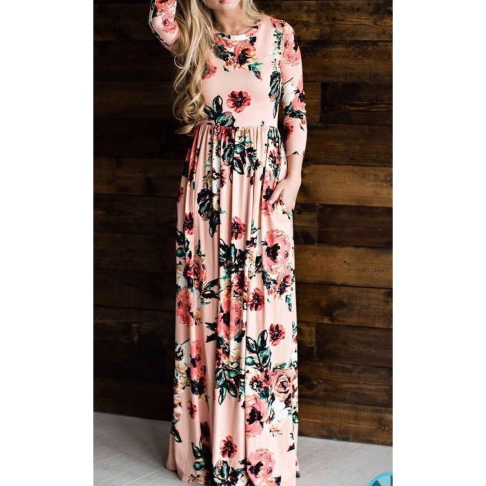 Long Sleeve Floral Maxi- Brand New, Never Worn
